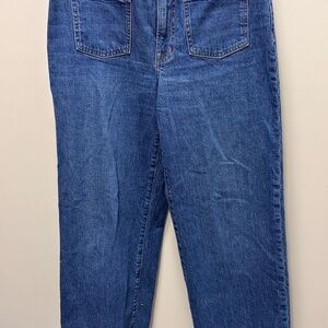 Madewell The Perfect Vintage Wide Leg Blue Women's Jeans in Medium Wash